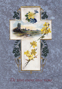 Fleurs et paysage pour un tendre adieu